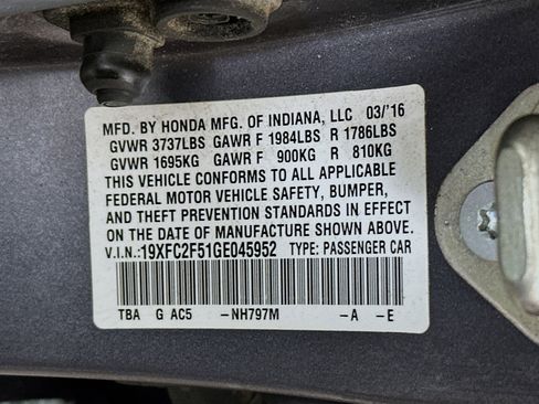 Used 2016 Honda Civic LX image 29