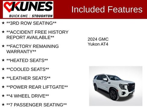 Used 2024 GMC Yukon AT4 AWD/4WD image 7