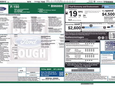 New 2026 Ford F150 Lariat w/ Equipment Group 502A High AWD/4WD image 11