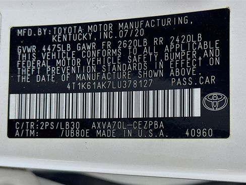 Used 2020 Toyota Camry XSE FWD image 12