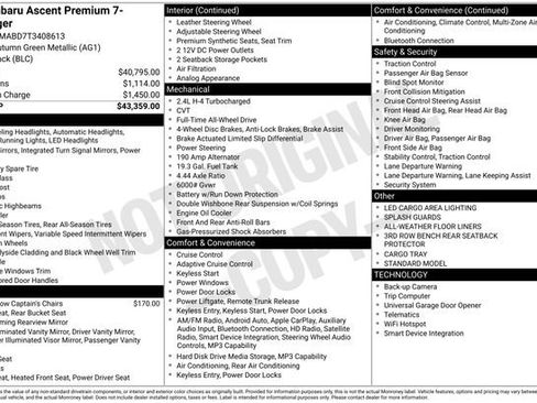 New 2026 Subaru Ascent Premium image 5