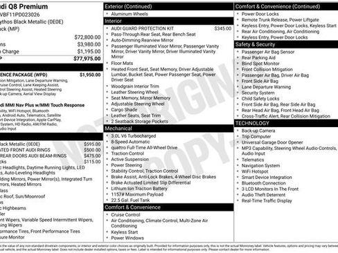 Certified 2023 Audi Q8 Premium w/ Convenience Package AWD/4WD image 42