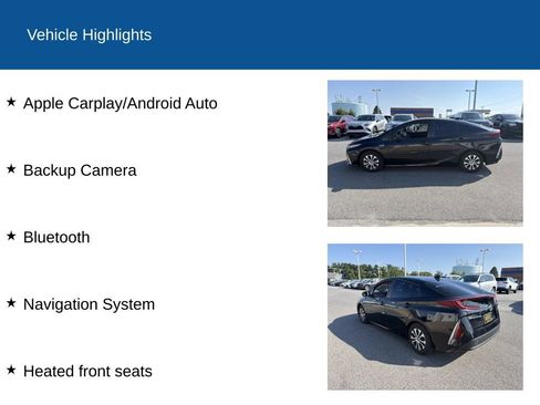 Used 2021 Toyota Prius Prime XLE w/ Carpet Mat Package (TMS) FWD image 2