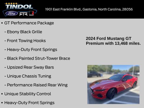 Used 2024 Ford Mustang GT Premium w/ GT Performance Package RWD image 18
