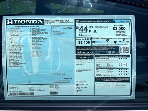 New 2026 Honda Accord Sport image 18