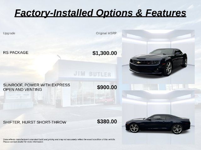 Used 2011 Chevrolet Camaro SS w/ RS Package RWD image 2