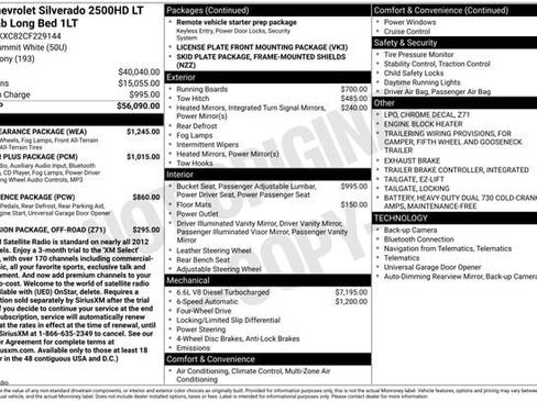 Used 2012 Chevrolet Silverado 2500 LT w/ Z71 Appearance Package AWD/4WD image 1
