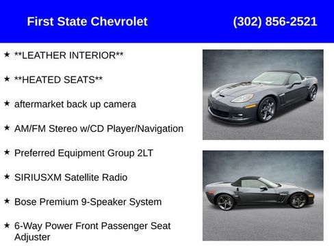 Used 2012 Chevrolet Corvette Grand Sport w/ 2LT Preferred Equipment Group image 2
