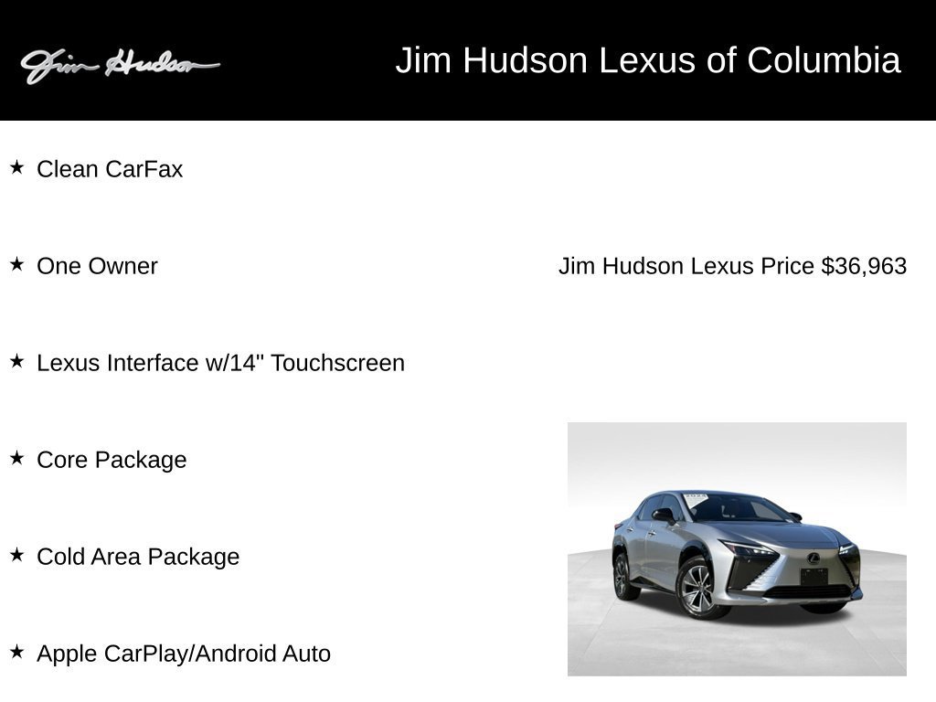 Certified 2024 Lexus RZ 450e Premium w/ Cold Area Package AWD/4WD image 4