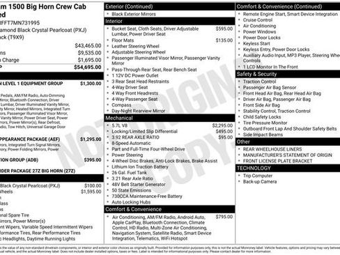 Used 2021 RAM 1500 Big Horn AWD/4WD image 3