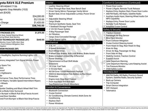 Used 2025 Toyota RAV4 XLE Premium w/ Weather Package FWD image 40