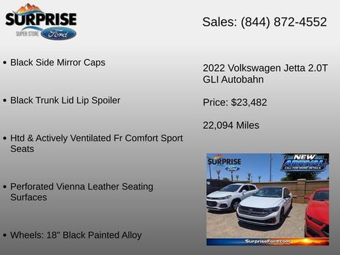 Used 2022 Volkswagen Jetta GLI Autobahn FWD image 18