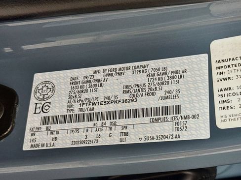 Used 2023 Ford F150 Lariat w/ Equipment Group 502A High AWD/4WD image 35
