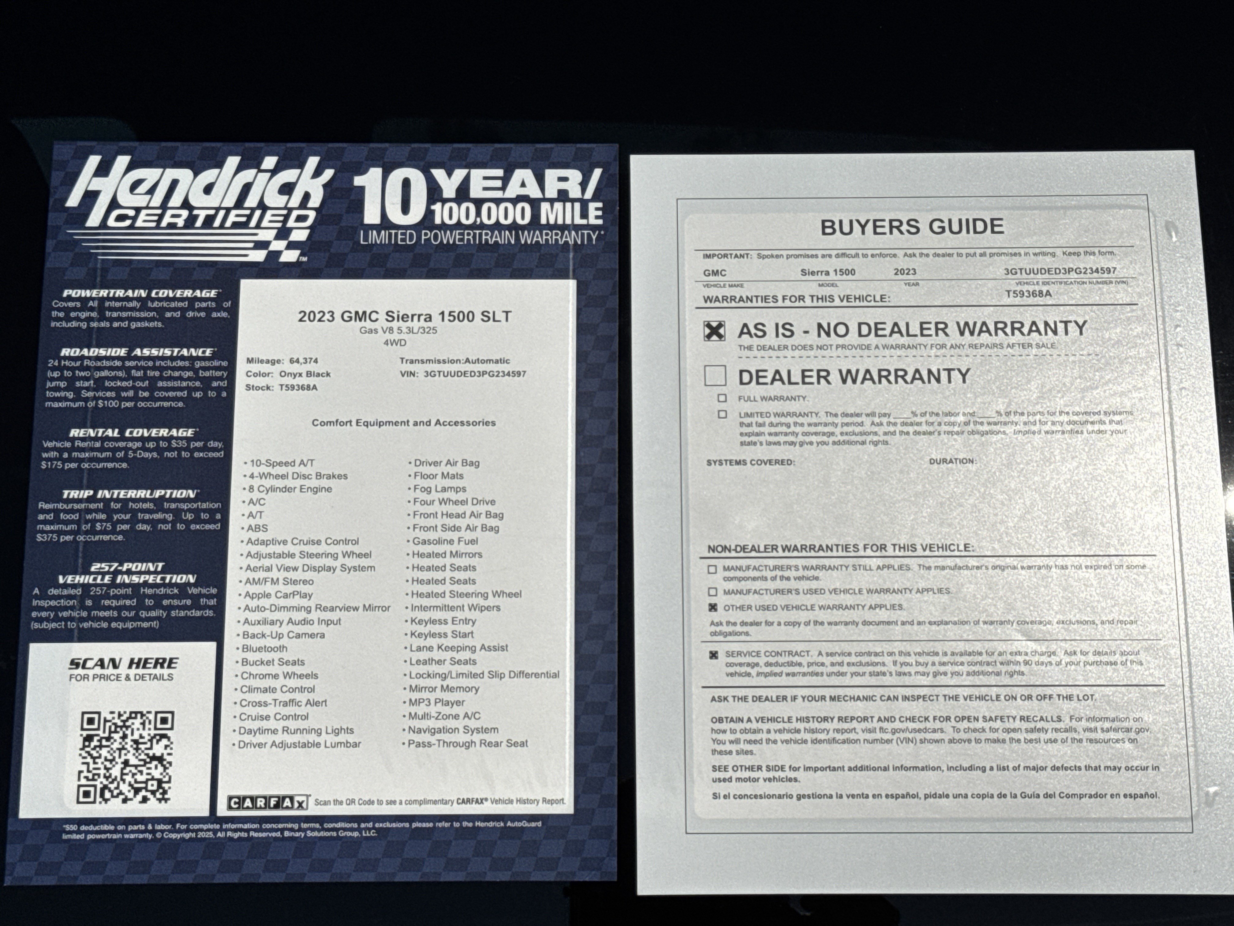 Used 2023 GMC Sierra 1500 SLT w/ SLT Premium Plus Package AWD/4WD image 37