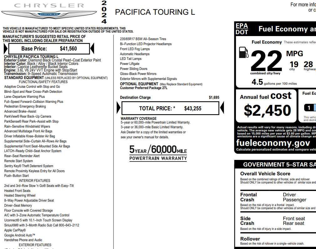 Used 2024 Chrysler Pacifica Touring-L FWD image 2