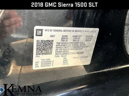 Used 2018 GMC Sierra 1500 SLT AWD/4WD image 19