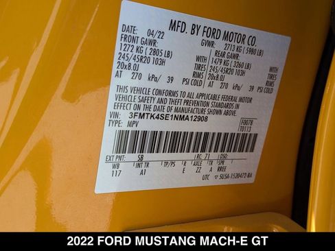 Used 2022 Ford Mustang Mach-E GT AWD/4WD image 25