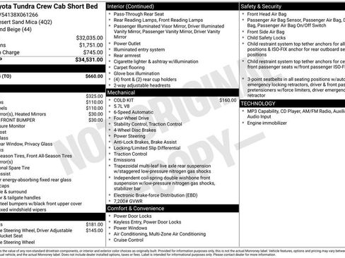 Used 2008 Toyota Tundra 4x4 CrewMax w/ Tow Pkg image 77