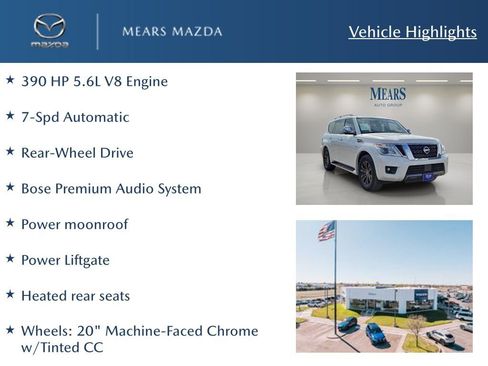 Used 2019 Nissan Armada Platinum w/ Captain's Chairs Package image 2