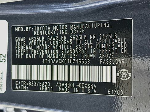 Used 2026 Toyota Camry SE w/ Multimedia Upgrade Package FWD image 12