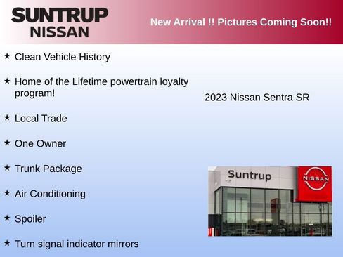 Used 2023 Nissan Sentra SR w/ Trunk Package image 2