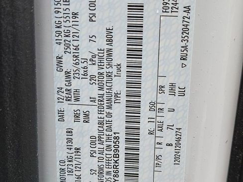 New 2024 Ford Transit 250 Low Roof w/ Load Area Protection Package image 27