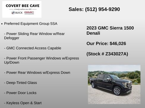Used 2023 GMC Sierra 1500 Denali w/ Denali Reserve Package RWD image 6