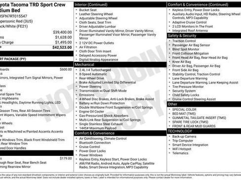 Certified 2024 Toyota Tacoma TRD Sport RWD image 32