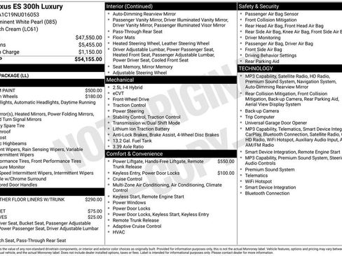 Used 2022 Lexus ES 300h w/ Luxury Package FWD image 8