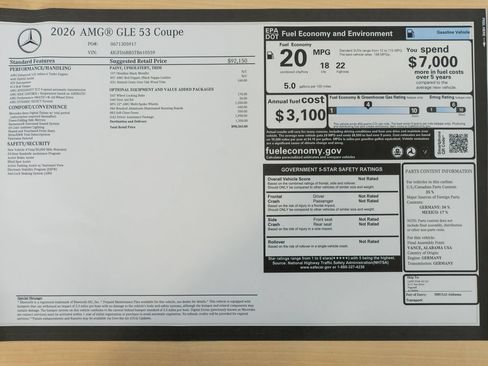 New 2026 Mercedes-Benz GLE 53 AMG 4MATIC Coupe image 36