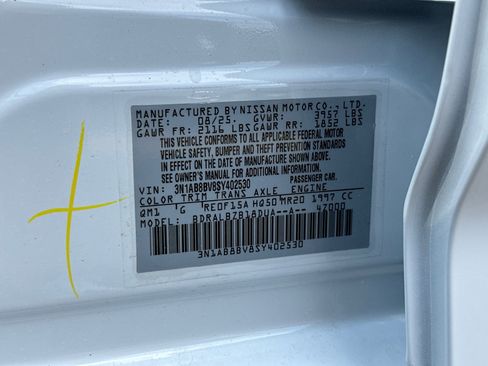 New 2025 Nissan Sentra S image 33