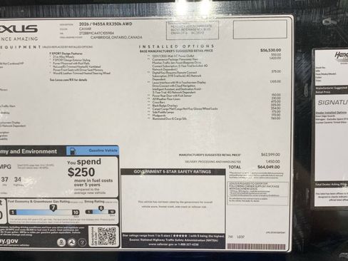 Certified 2026 Lexus RX 350h image 44