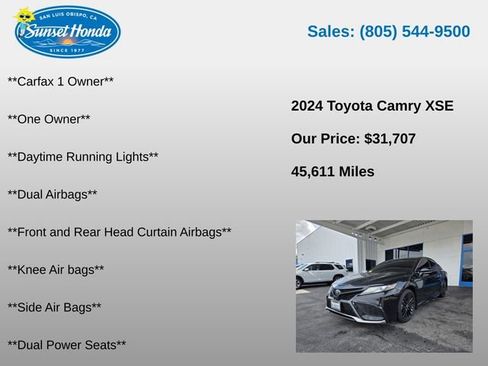Used 2024 Toyota Camry XSE FWD image 6