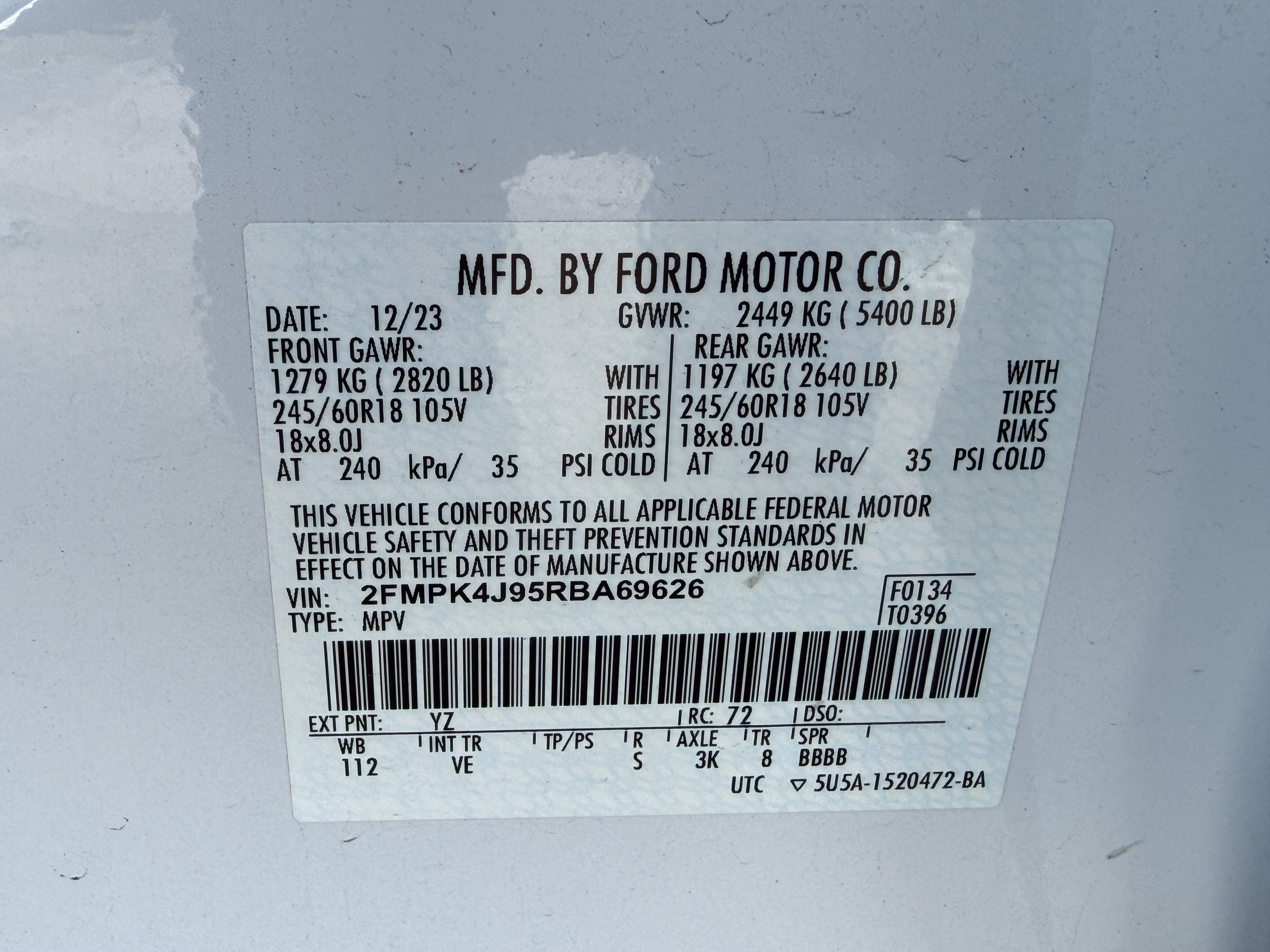 Used 2024 Ford Edge SEL AWD/4WD image 5