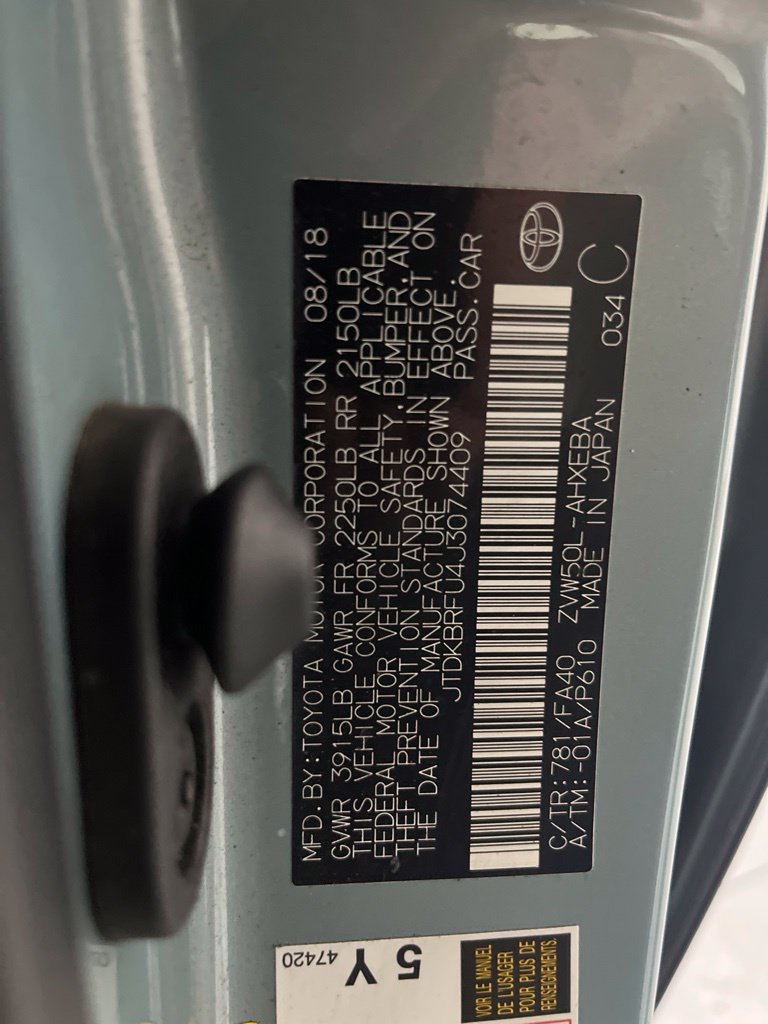 Used 2018 Toyota Prius Two w/ Prius Two Safety Plus Package FWD image 79