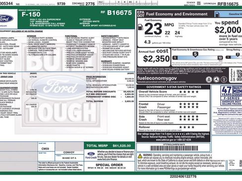 Used 2024 Ford F150 XLT w/ Equipment Group 302A MID AWD/4WD image 2