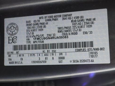 Used 2024 Ford Escape Active AWD/4WD image 48