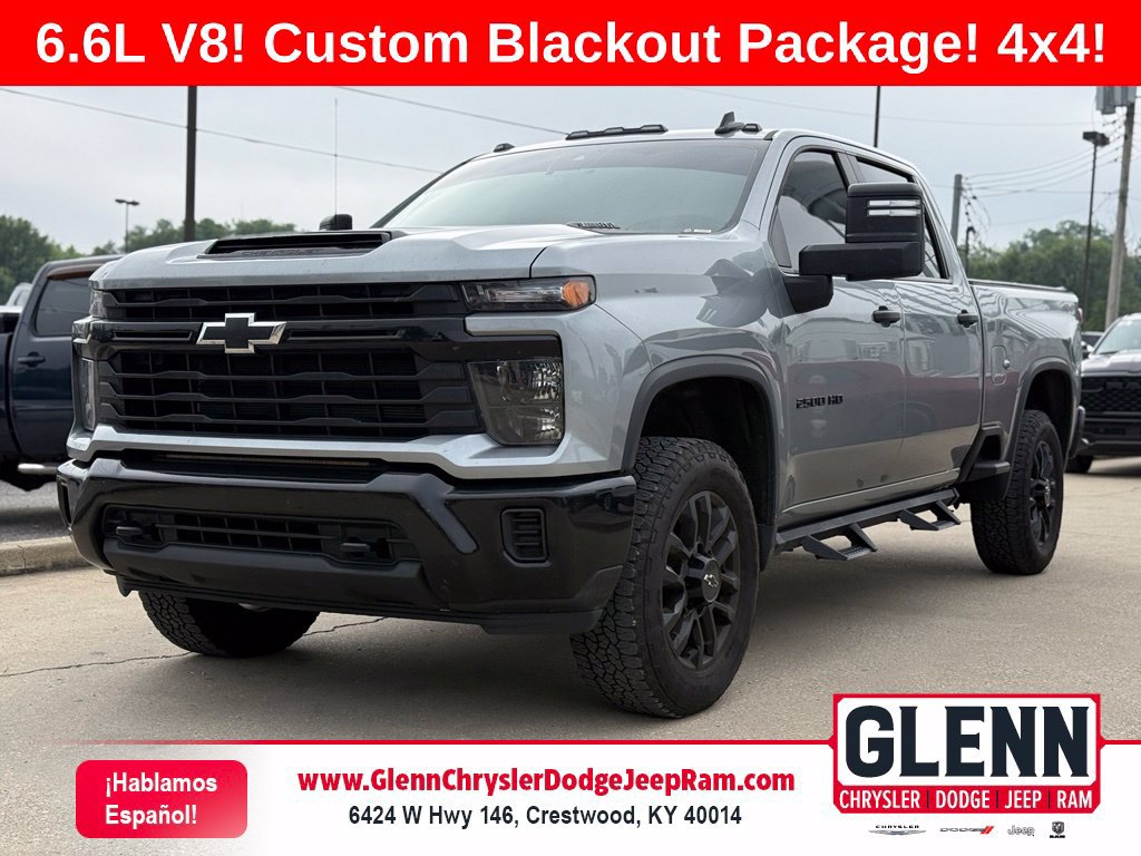 Used 2025 Chevrolet Silverado 2500 Custom w/ Custom Blackout Package AWD/4WD image 1