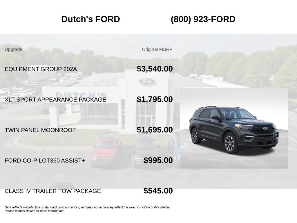 Used 2022 Ford Explorer XLT w/ Equipment Group 202A AWD/4WD image 6