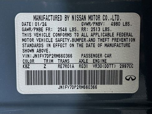 Used 2024 INFINITI Q50 Red Sport 400 image 36