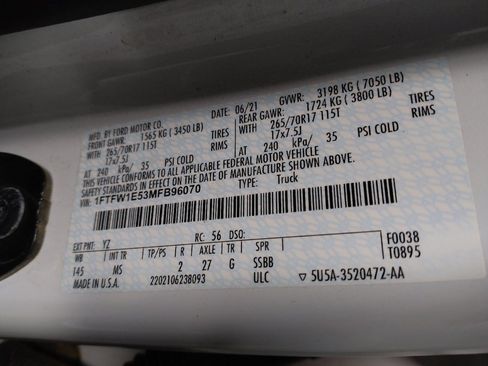 Used 2021 Ford F150 XLT w/ Equipment Group 301A Mid AWD/4WD image 33