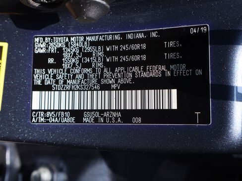Used 2019 Toyota Highlander LE FWD image 40