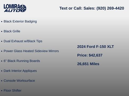 Used 2024 Ford F150 XLT w/ Equipment Group 303A High AWD/4WD image 11