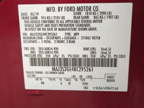 Used 2019 Ford EcoSport SE w/ SE Convenience Package image 36