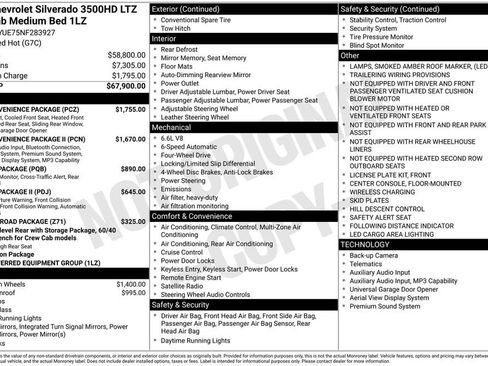 Used 2022 Chevrolet Silverado 3500 LTZ w/ LTZ Convenience Package image 34