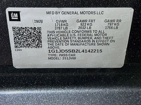 Used 2020 Chevrolet Sonic LT FWD image 21