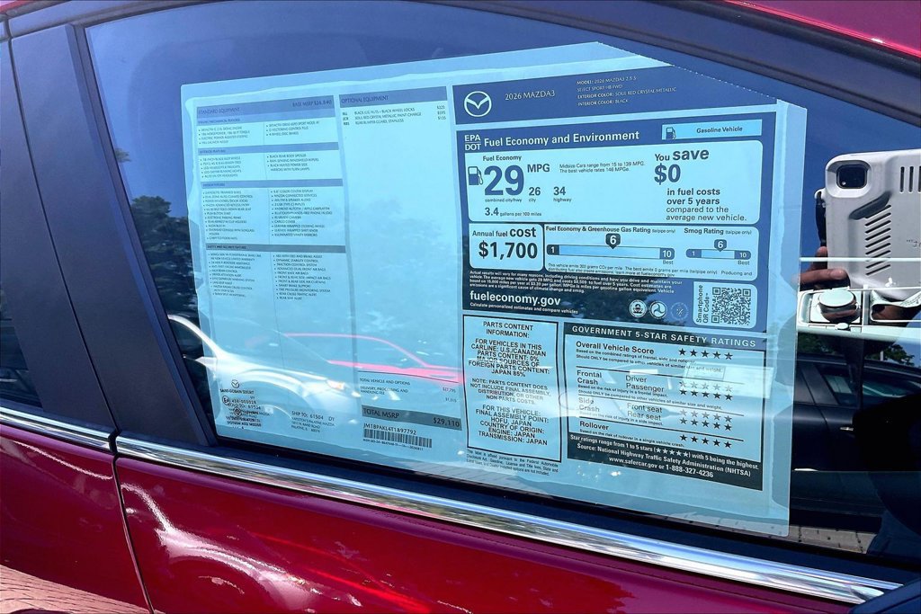New 2026 MAZDA MAZDA3 s Sport FWD image 13