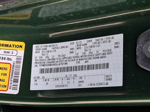 Certified 2025 Ford Bronco Outer Banks AWD/4WD image 28
