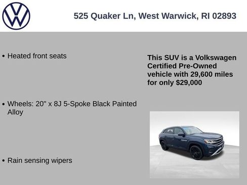 Used 2023 Volkswagen Atlas Cross Sport SE w/ Black Wheel Package image 19