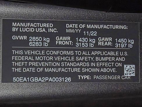 Used 2023 Lucid Air Grand Touring image 45